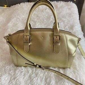 Kate Spade Gold Leather Bag